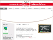 Tablet Screenshot of pfeifer-wurstwaren.de